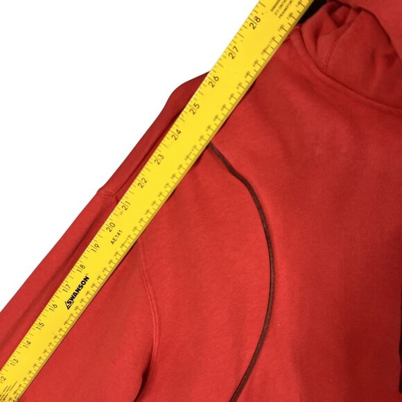 Nike Air Womens M Crimson Tracksuit Cropped Hoodie Joggers Athletic Lounge Set - Picture 10 of 16